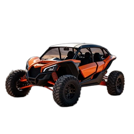 car, 3d render, four, seater transparent PNG cut-out