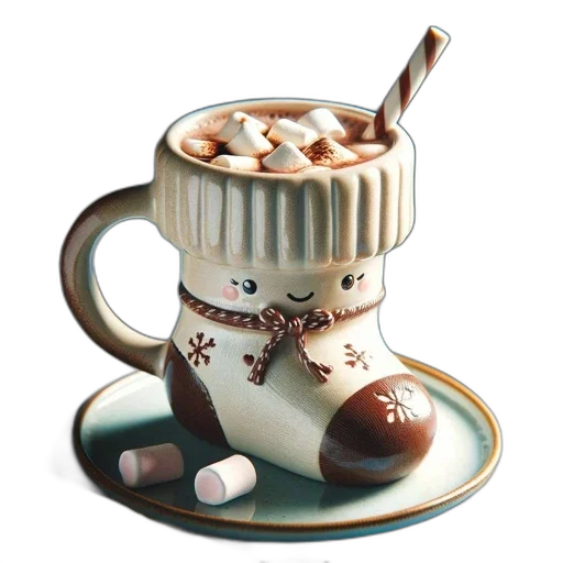 food, 3d render, photorealistic, pixel art, oil painting, anthropomorphic, ceramic, mug transparent PNG cut-out
