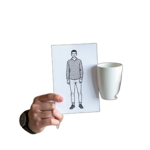 furniture, face, jacket, robot, concept art, man, woman, standing transparent PNG cut-out