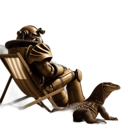 furniture, robot, creature, concept art, 3d render, fantasy art, photorealistic, underwater transparent PNG cut-out