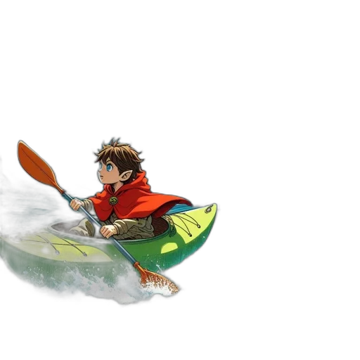 concept art, watercolor, fantasy art, pixel art, underwater, beach, young, character transparent PNG cut-out