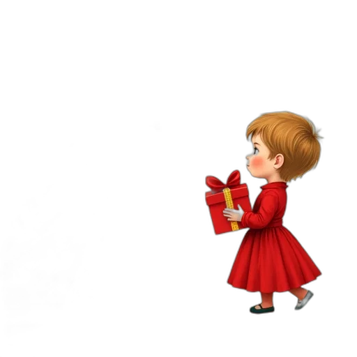 dress, food, 3d render, concept art, photorealistic, cartoon, festive, christmas transparent PNG cut-out