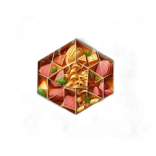 food, jewelry, crown, umbrella, 3d render, pixel art, photorealistic, concept art transparent PNG cut-out