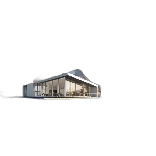 building, 3d render, concept art, photorealistic, modern, white, house, large transparent PNG cut-out