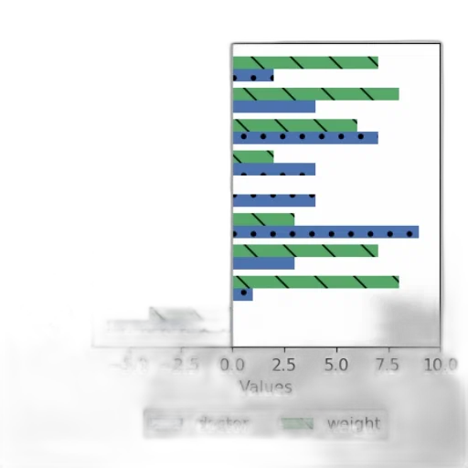 weapon, robot, 3d render, green, bar, chart, two, sets transparent PNG cut-out