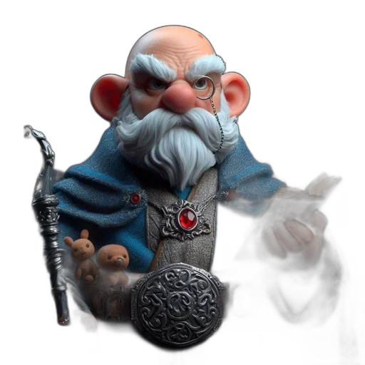 staff, fantasy art, concept art, 3d render, photorealistic, animated, character, wise transparent PNG cut-out