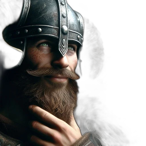sword, face, crown, hat, fantasy art, photorealistic, concept art, 3d render transparent PNG cut-out