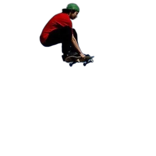 shoes, staff, hat, animal, photorealistic, 3d render, skateboarder, red transparent PNG cut-out