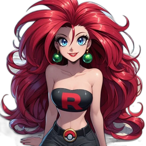 dress, hair, anime, cartoon transparent PNG cut-out