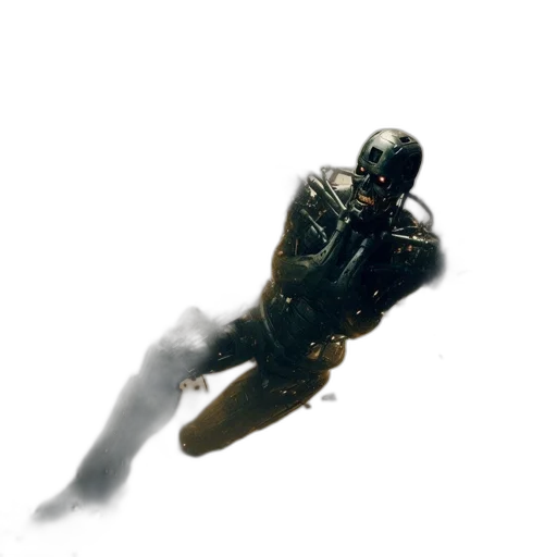 robot, creature, weapon, animal, concept art, 3d render, comic book art, photorealistic transparent PNG cut-out