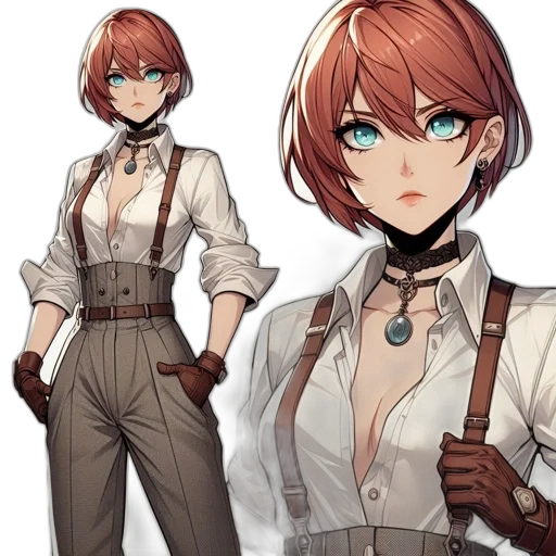 staff, concept art, anime, fantasy art, pixel art, earth tones, dark, monochrome transparent PNG cut-out