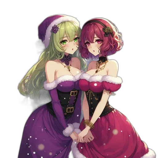 dress, crown, staff, concept art, pixel art, fantasy art, anime, snow transparent PNG cut-out