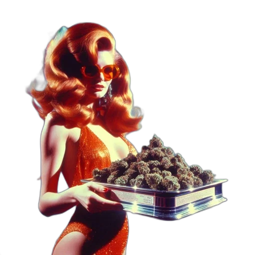 food, outer space, woman, fiery, red-orange, locks, donning, orange transparent PNG cut-out