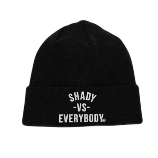 hat, black, beanie, shady, everybody, written, priced transparent PNG cut-out