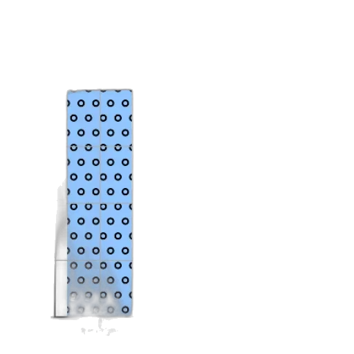 bottle, weapon, umbrella, furniture, 3d render, vaporwave, pixel art, blue transparent PNG cut-out