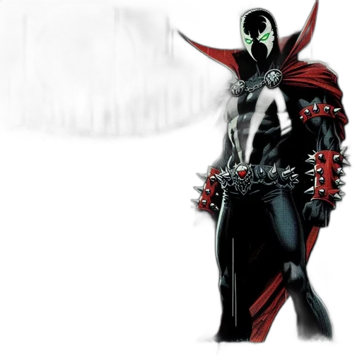mask, sword, weapon, concept art, comic book art, fantasy art, 3d render, dark transparent PNG cut-out