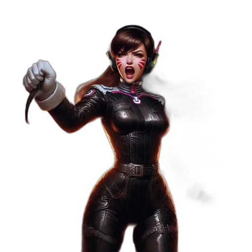 robot, staff, weapon, concept art, comic book art, fantasy art, cyberpunk, intense transparent PNG cut-out