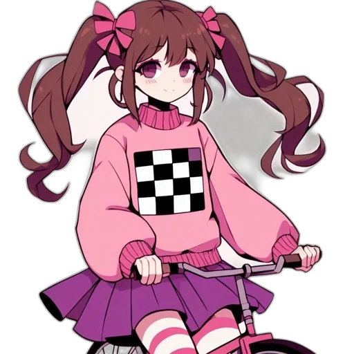 jacket, car, dress, staff, pixel art, vaporwave, anime, cartoon transparent PNG cut-out