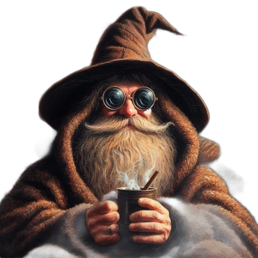 staff, hat, fantasy art, photorealistic, concept art, oil painting, santa, claus transparent PNG cut-out