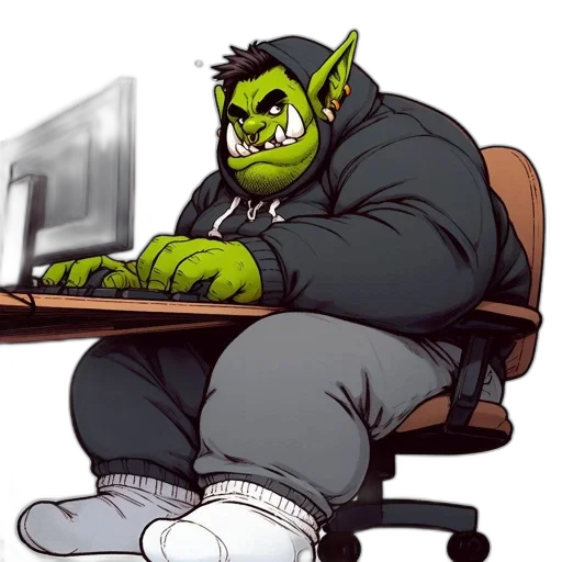 staff, creature, concept art, cartoon, fantasy art, pixel art, green, anthropomorphic transparent PNG cut-out