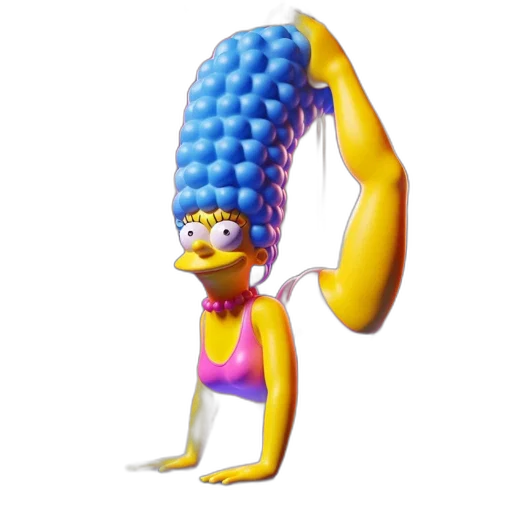 hat, creature, animal, hair, 3d render, concept art, pixel art, vaporwave transparent PNG cut-out