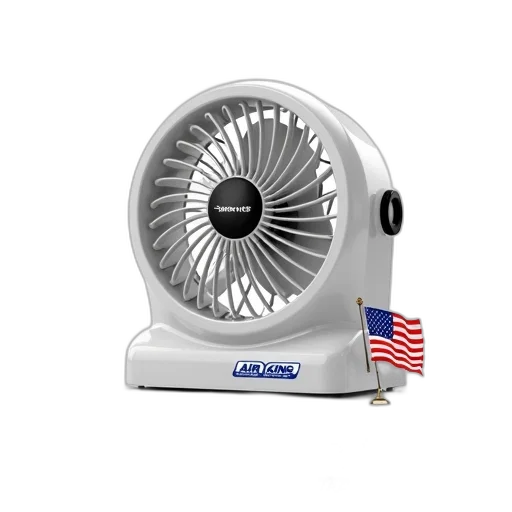 robot, 3d render, white, fan, black, handle, logo, base transparent PNG cut-out
