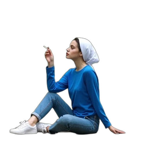 hat, jacket, jewelry, face, photorealistic, concept art, 3d render, oil painting transparent PNG cut-out