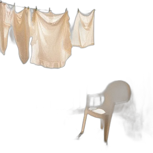 furniture, dress, umbrella, mask, 3d render, concept art, photorealistic, watercolor transparent PNG cut-out