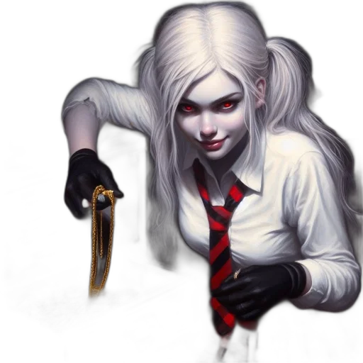 staff, weapon, comic book art, concept art, fantasy art, pixel art, woman, red transparent PNG cut-out