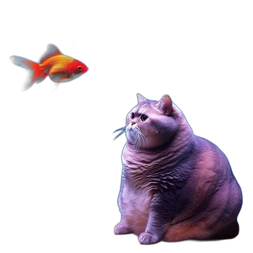animal, creature, food, weapon, 3d render, photorealistic, concept art, vaporwave transparent PNG cut-out