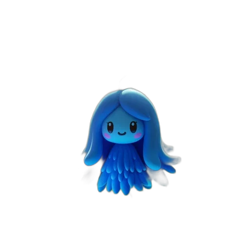 creature, hair, animal, staff, 3d render, concept art, pixel art, fantasy art transparent PNG cut-out