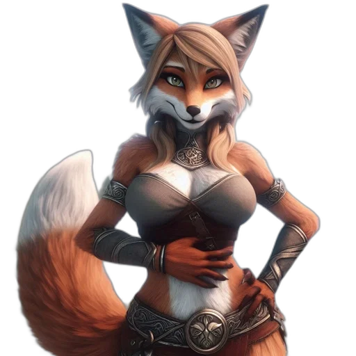 staff, animal, fantasy art, concept art, pixel art, comic book art, anthropomorphic, fox transparent PNG cut-out