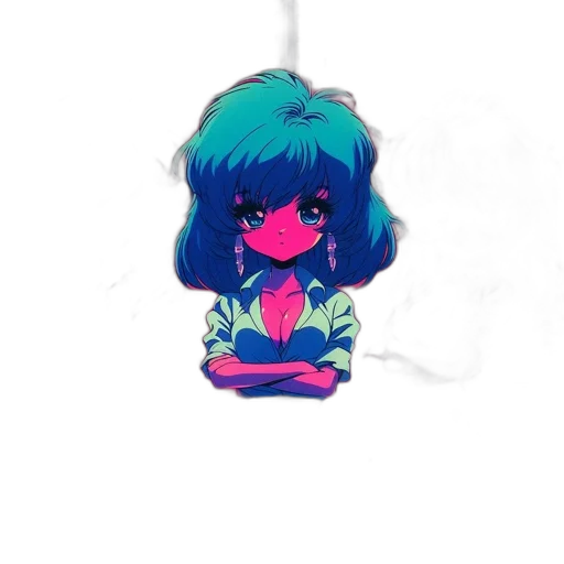 staff, jewelry, mask, dress, vaporwave, pixel art, anime, cartoon transparent PNG cut-out