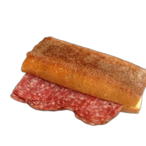 food, animal, weapon, staff, photorealistic, 3d render, sandwich, salami transparent PNG cut-out