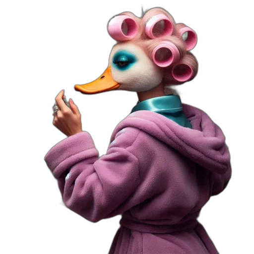 mask, jacket, animal, face, concept art, 3d render, vaporwave, cartoon transparent PNG cut-out