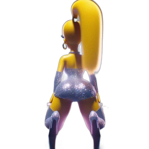 robot, dress, creature, staff, 3d render, concept art, pixel art, fantasy art transparent PNG cut-out