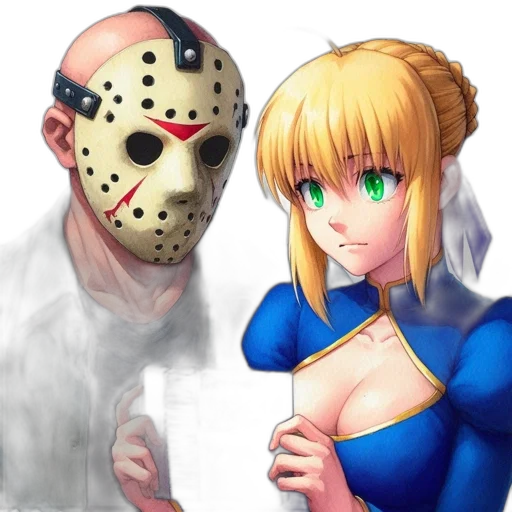 mask, face, concept art, anime, comic book art, fantasy art, fire, blue transparent PNG cut-out