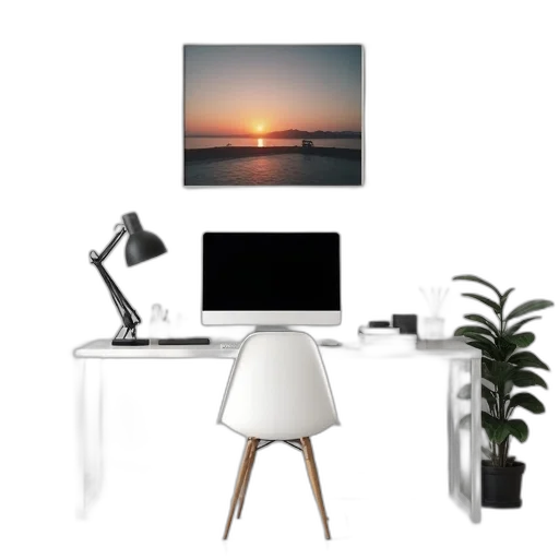 furniture, staff, robot, jewelry, photorealistic, 3d render, concept art, sunset transparent PNG cut-out