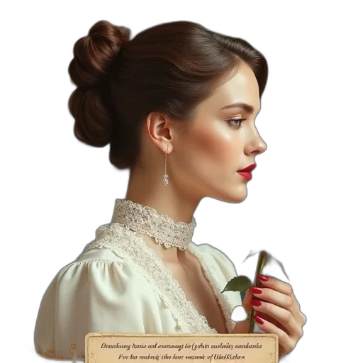 jewelry, staff, dress, face, photorealistic, oil painting, concept art, fantasy art transparent PNG cut-out