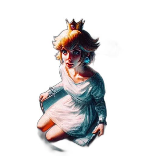 crown, dress, face, mask, concept art, pixel art, watercolor, fantasy art transparent PNG cut-out