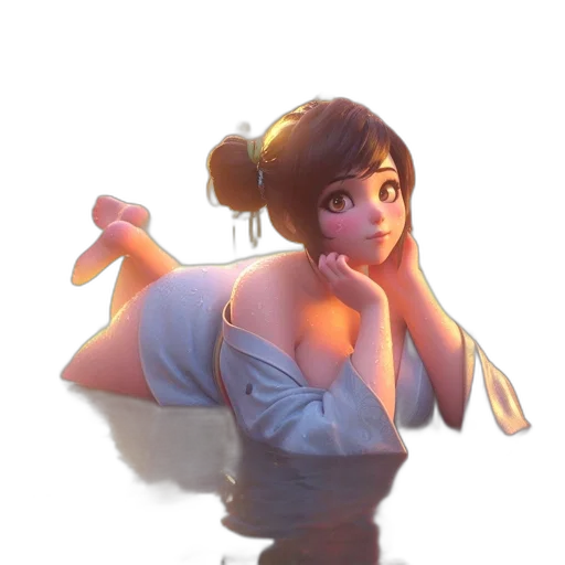 dress, creature, crown, staff, concept art, anime, watercolor, fantasy art transparent PNG cut-out