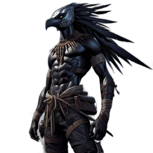 animal, creature, concept art, fantasy art, comic book art, pixel art, dark, athletic transparent PNG cut-out