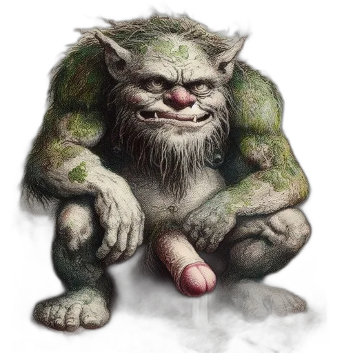 creature, animal, concept art, fantasy art, photorealistic, comic book art, green, grotesque transparent PNG cut-out