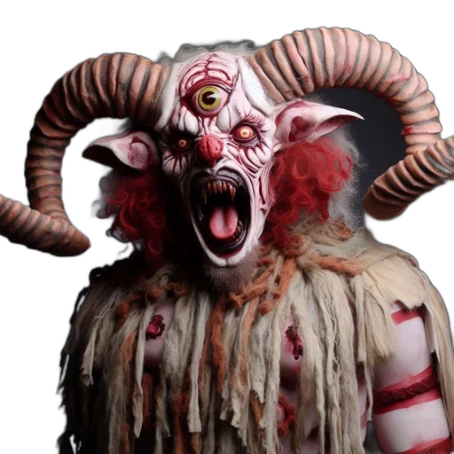 mask, creature, face, animal, concept art, 3d render, unsettling, figure transparent PNG cut-out