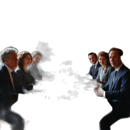 staff, face, concept art, board, meeting, round, table, second transparent PNG cut-out