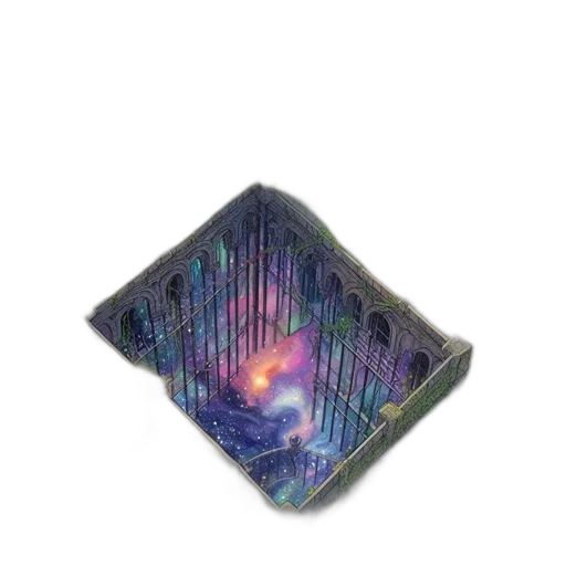 jewelry, crown, food, dragon, vaporwave, cyberpunk, 3d render, outer space transparent PNG cut-out