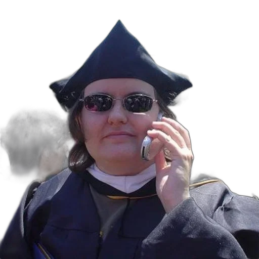 staff, hat, face, jacket, person, graduation, attire, talking transparent PNG cut-out