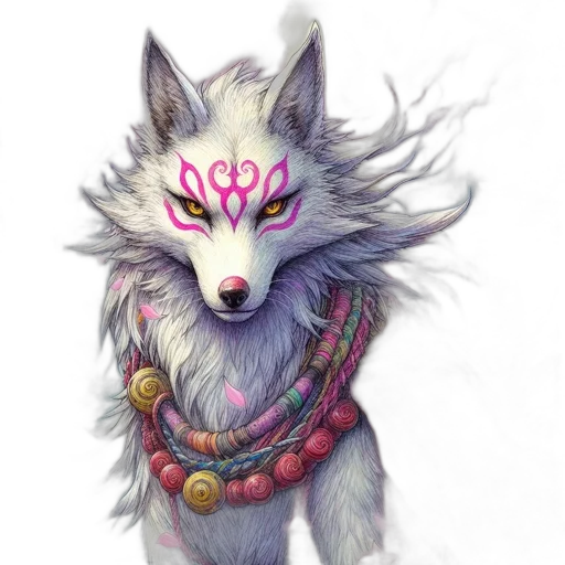 jewelry, mask, creature, staff, fantasy art, watercolor, concept art, pixel art transparent PNG cut-out