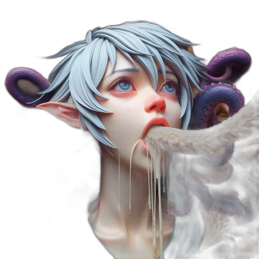 creature, dragon, face, mask, concept art, fantasy art, 3d render, photorealistic transparent PNG cut-out