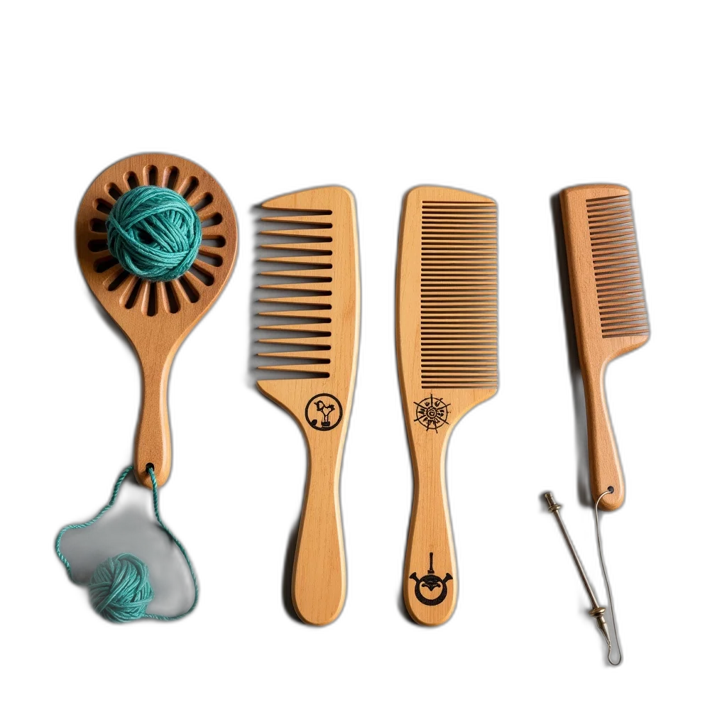 hair, staff, mask, jewelry, 3d render, concept art, earth tones, golden transparent PNG cut-out
